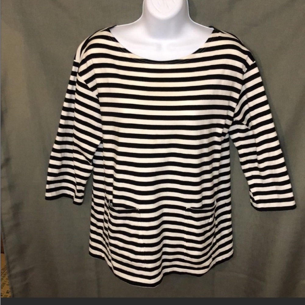 Marimekko top / Size S / Black & White